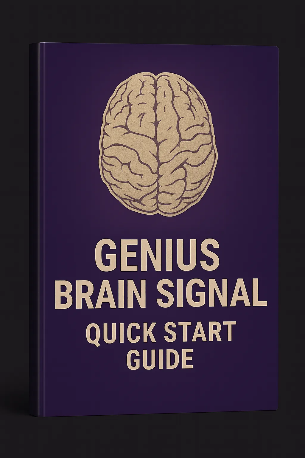 Genius Brain Signal Quick Start Guide cover with brain illustration